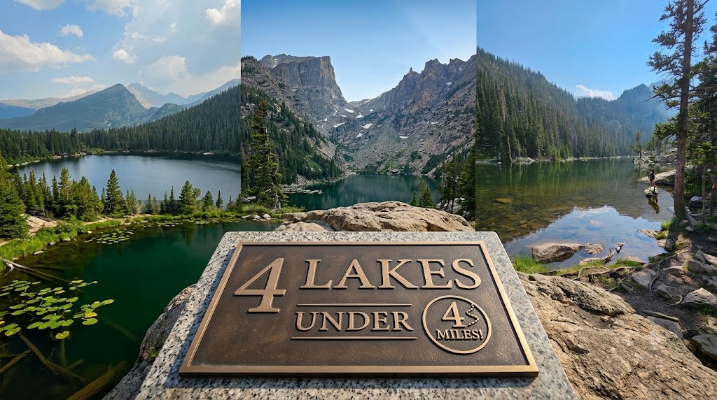 How to hike Bear Lake, Nymph Lake, Dream Lake and Emerald Lake in one Rocky Mountain National Park hike